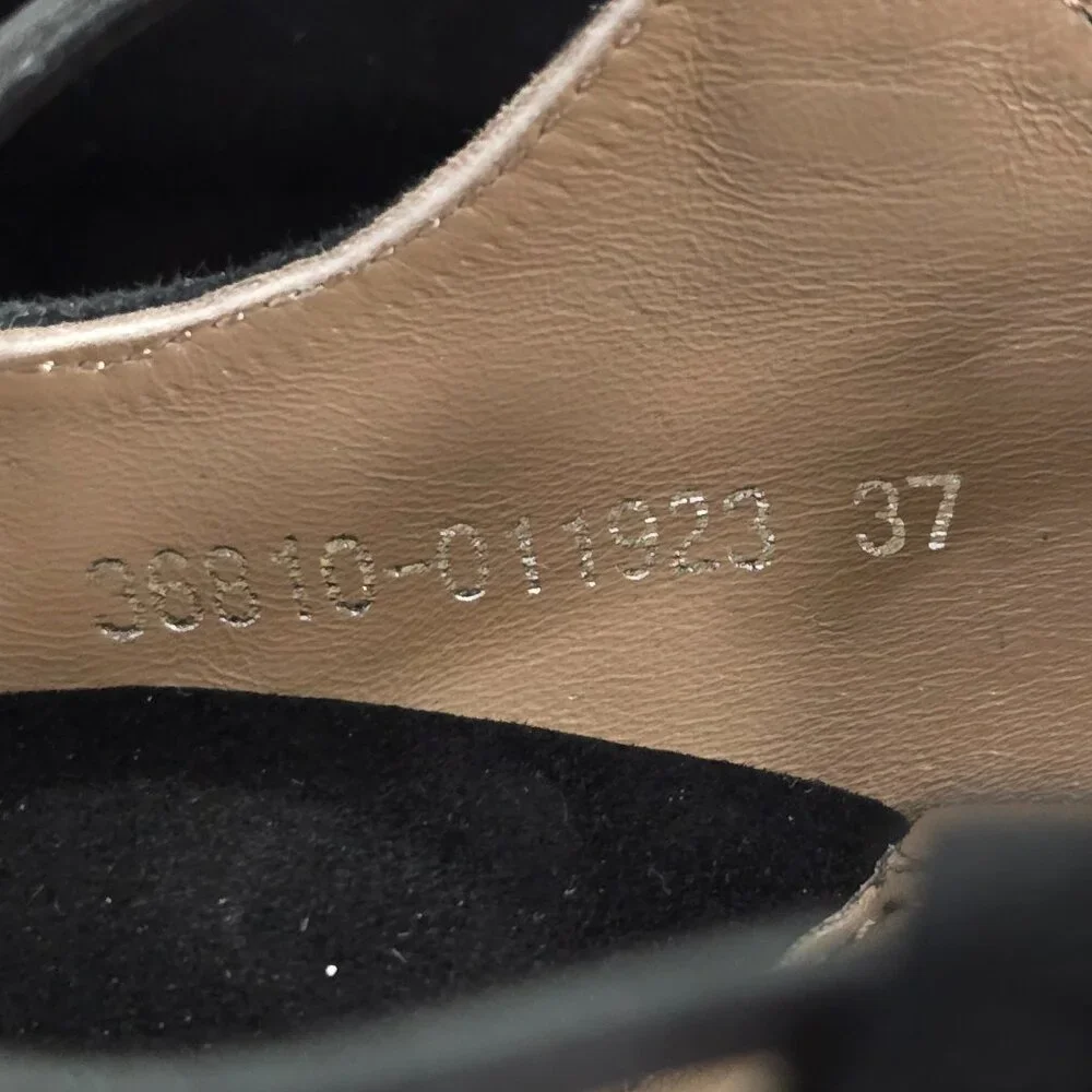 Lazio Collezione Women Size‎ 37 UK, US 6.5 Minerva Black Lace Up Flats